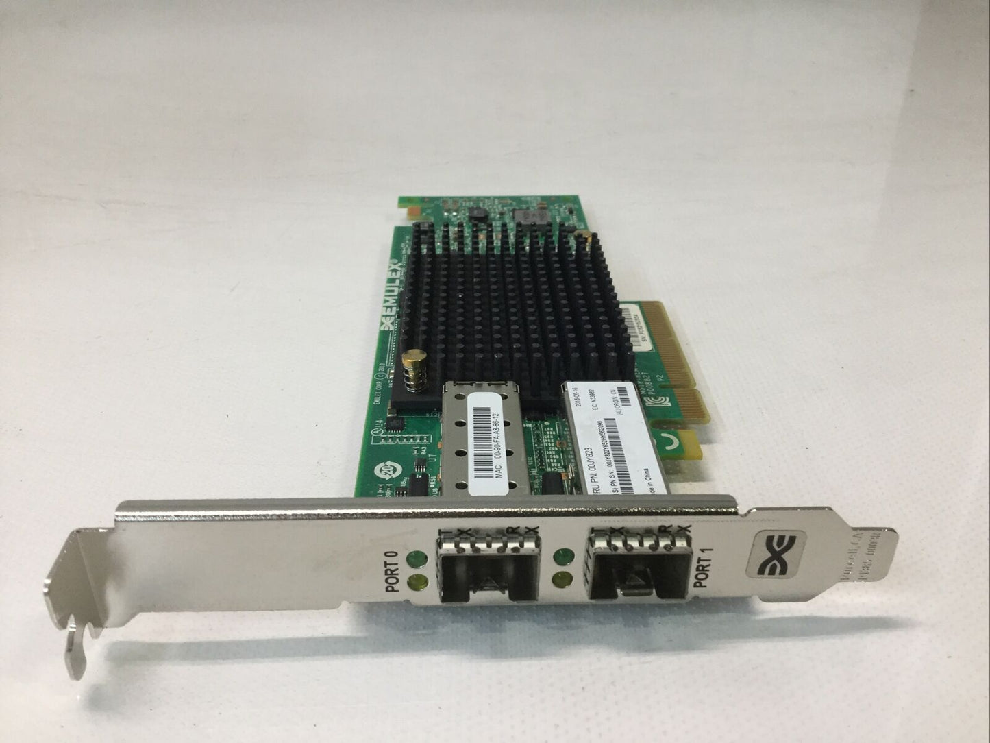 Lenovo Emulex 00JY823 2-Ports 10Gb SFP+ PCie Network Adapter Card P008827