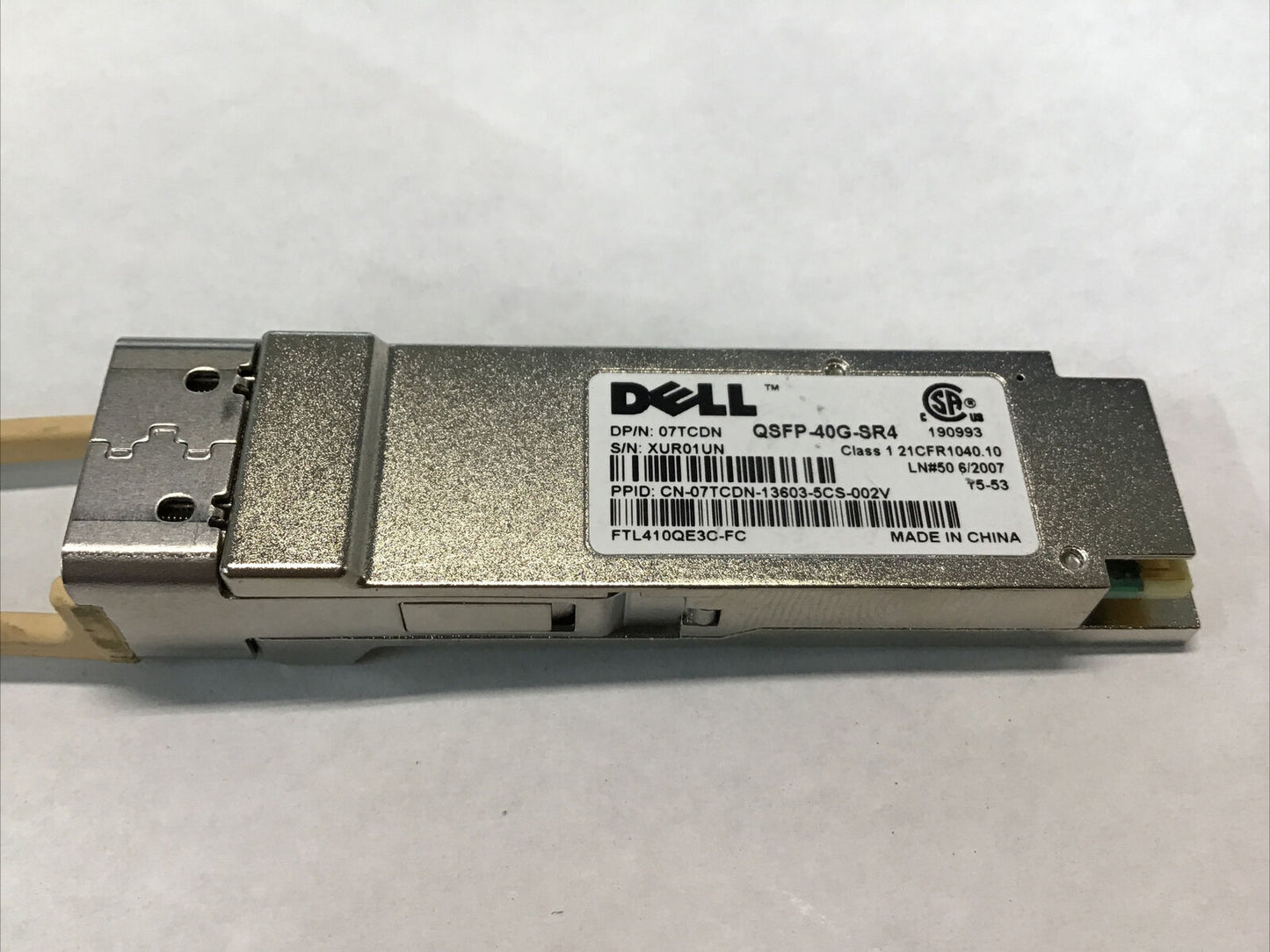 7TCDN DELL QSFP+ 40GbE SR4 XCVR QSFP-40G-SR4 transceiver