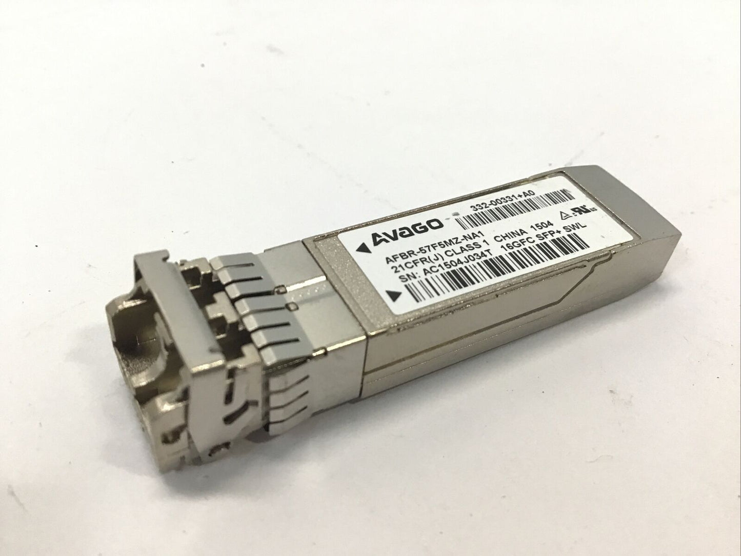 Avago AFBR-57F5MZ 16Gb SFP+ SR SWL Optical Transceiver Module