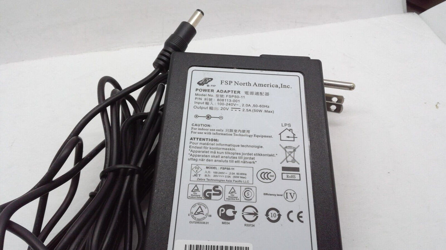 Original FSP Power Supply FSP50-11 Output 20V 2.5A 50W Ac Adapter