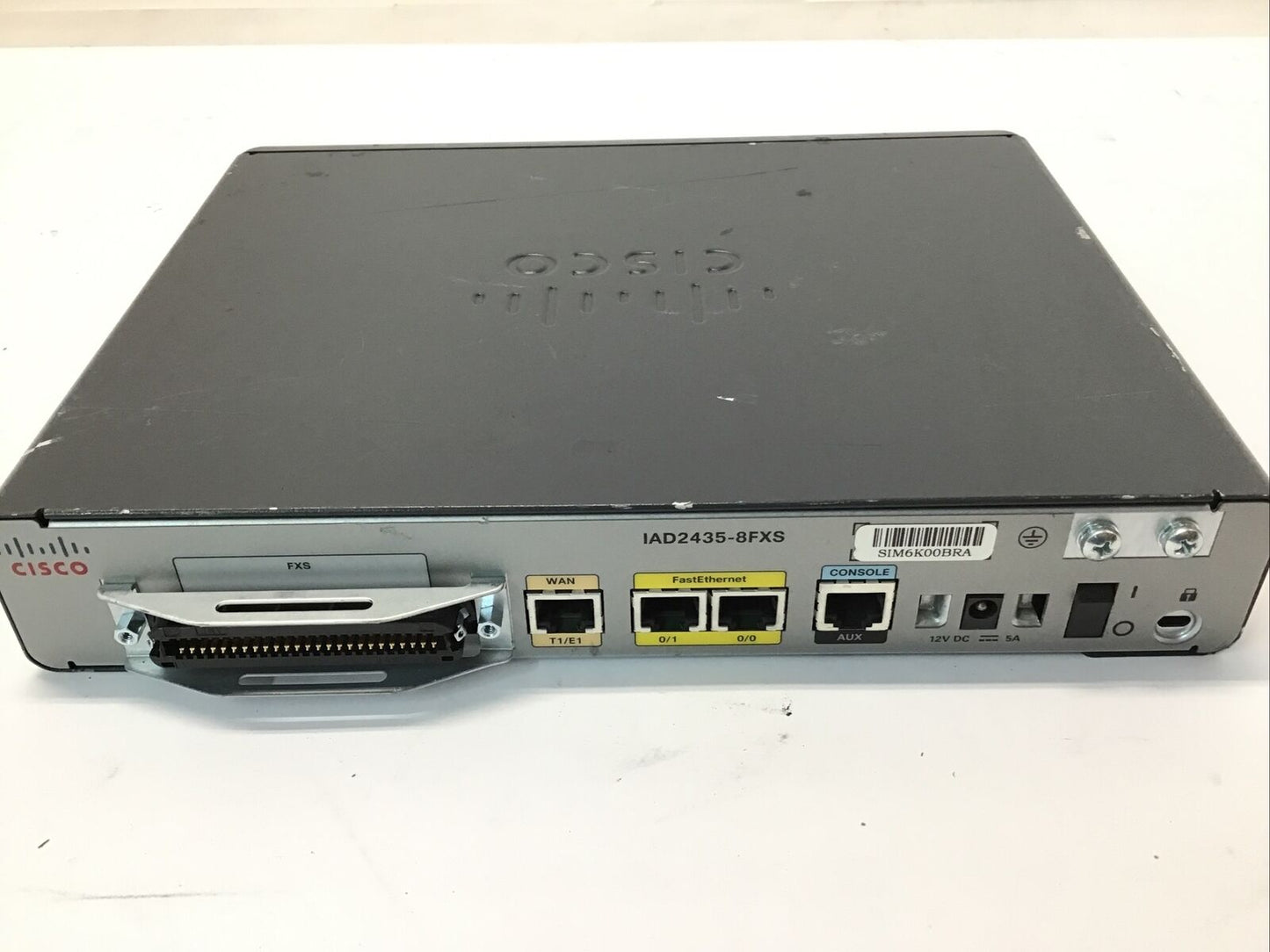 Cisco IAD 2400 series IAD2435-8FXS VOIP Gateway Network Router