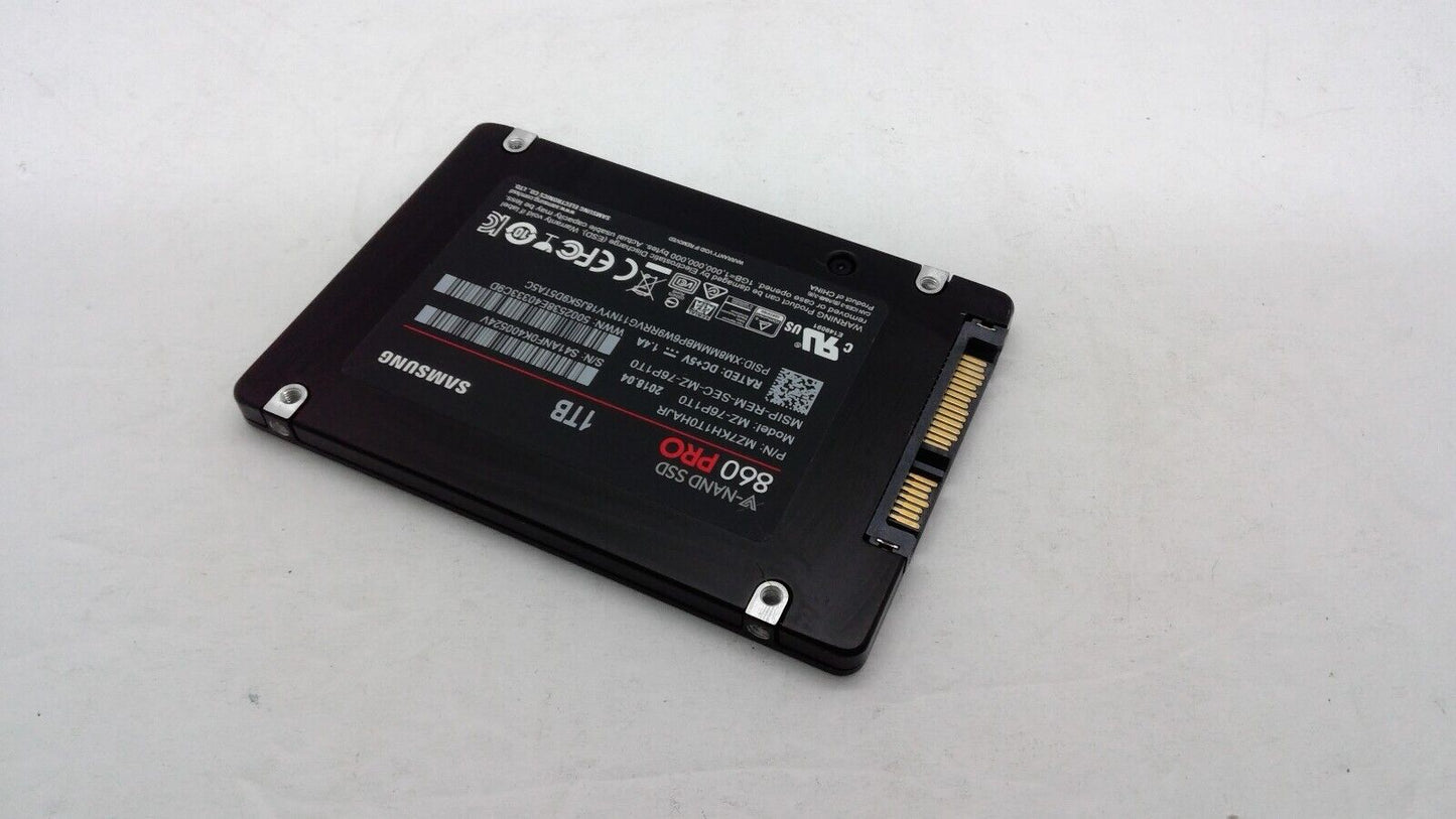 Samsung 860 Pro V-NAND SSD 1TB 2.5" SATA  MZ-76P1T0 Solid State Drive