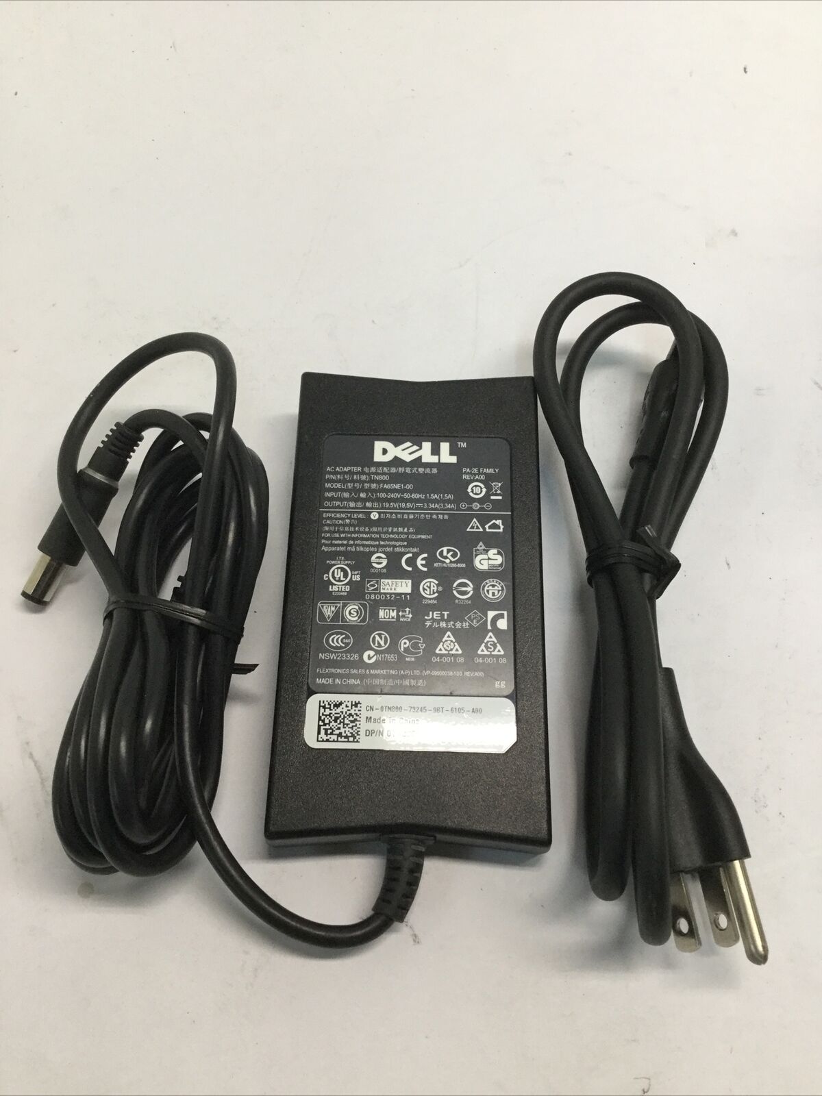 Genuine DELL 65W AC Adapter HA65NE1-00 LA65NE1-00 FA65NE1-00 PA-2E