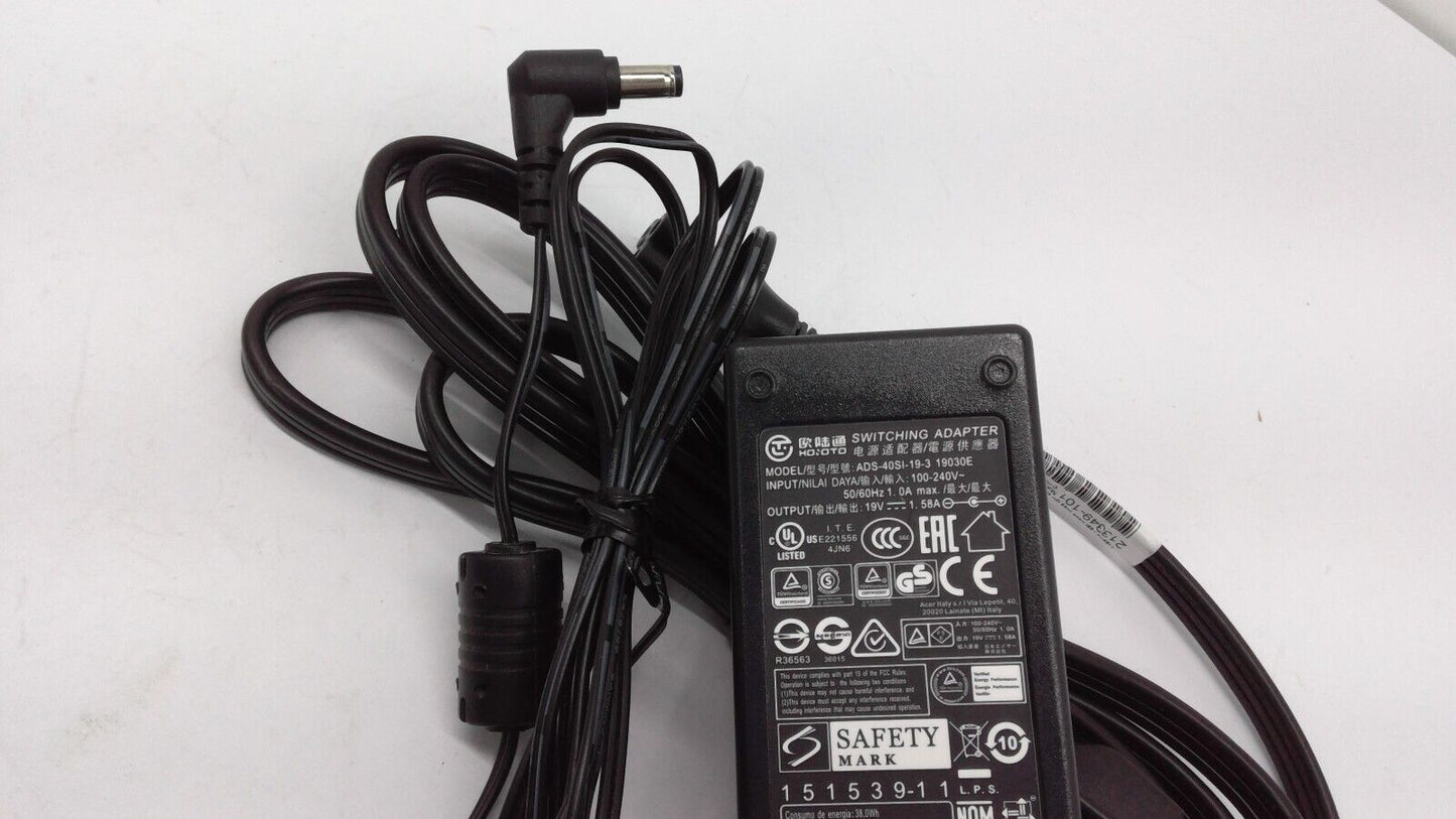 Genuine Hoioto ADS-40SI-19-3 19030E AC/DC Power Adapter 19V 1.58A 30W OEM w/PC