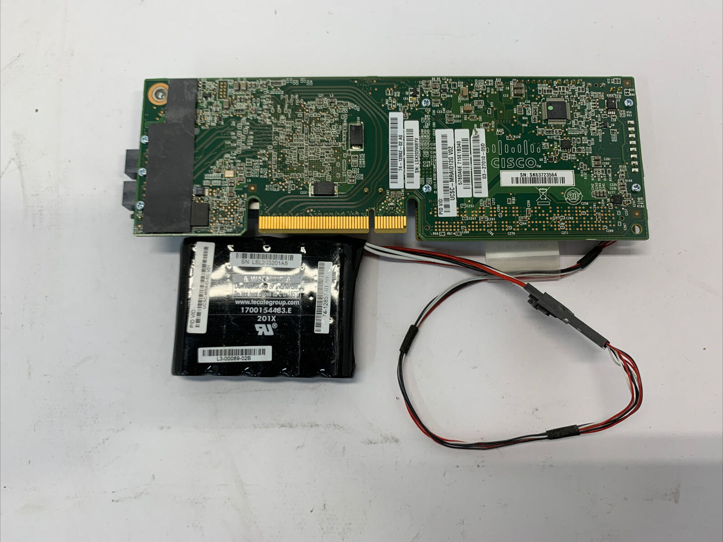 CCisco UCSC-MRAID12G-2GB 12Gb/s SAS RAID Controller card 74-12862-02 w/ Battery