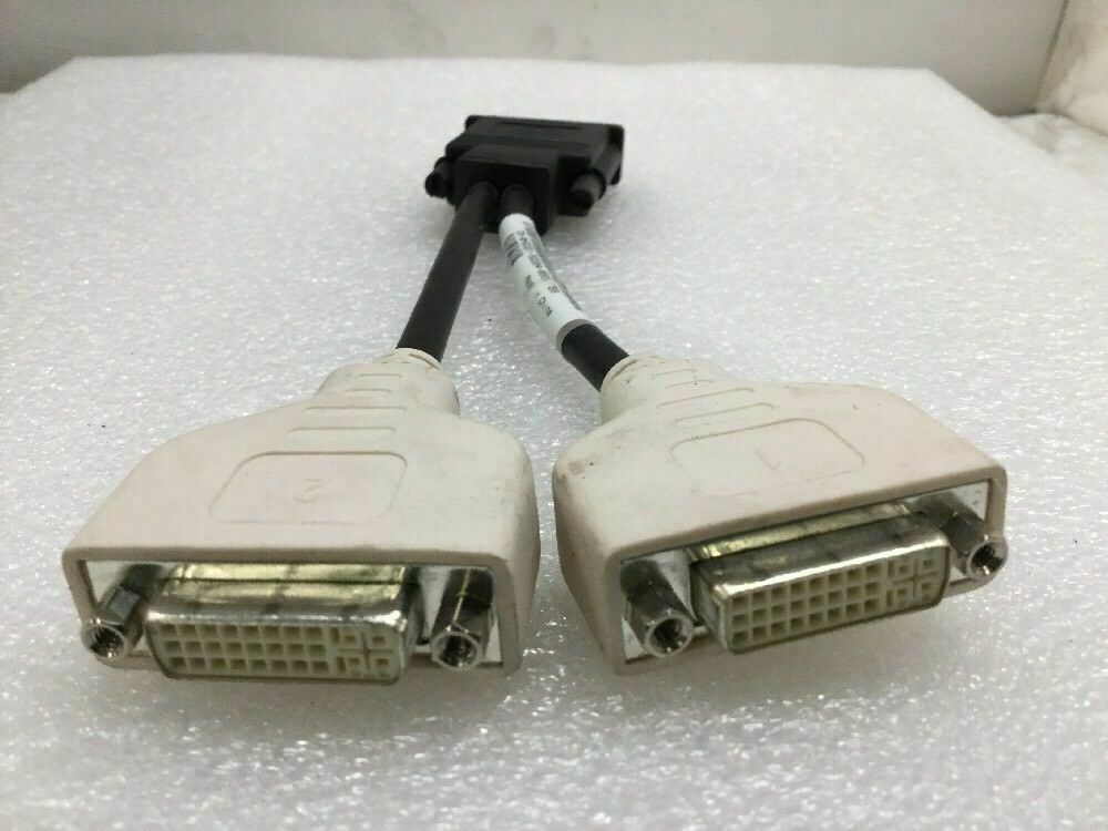 Lot of (10) Assorted DMS-59 Male to Dual DVI-I Female Y Splitter Cable Adapter