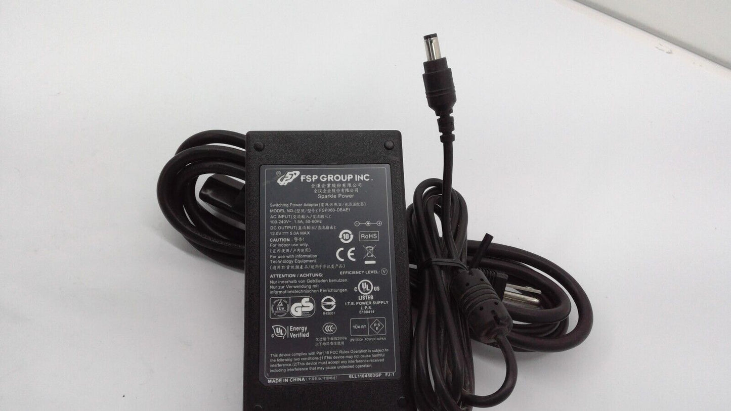 Genuine FSP FSP060-DBAE1 AC/DC Power Supply Adapter 12V 5A 60W