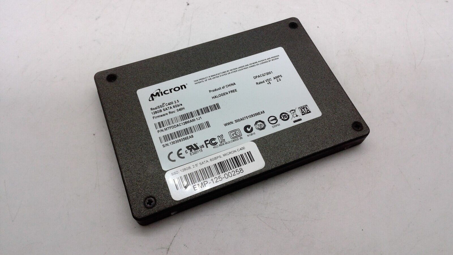 MICRON C400 128GB SSD SATA III 6Gb/s 2.5" Laptop Solid State Drive