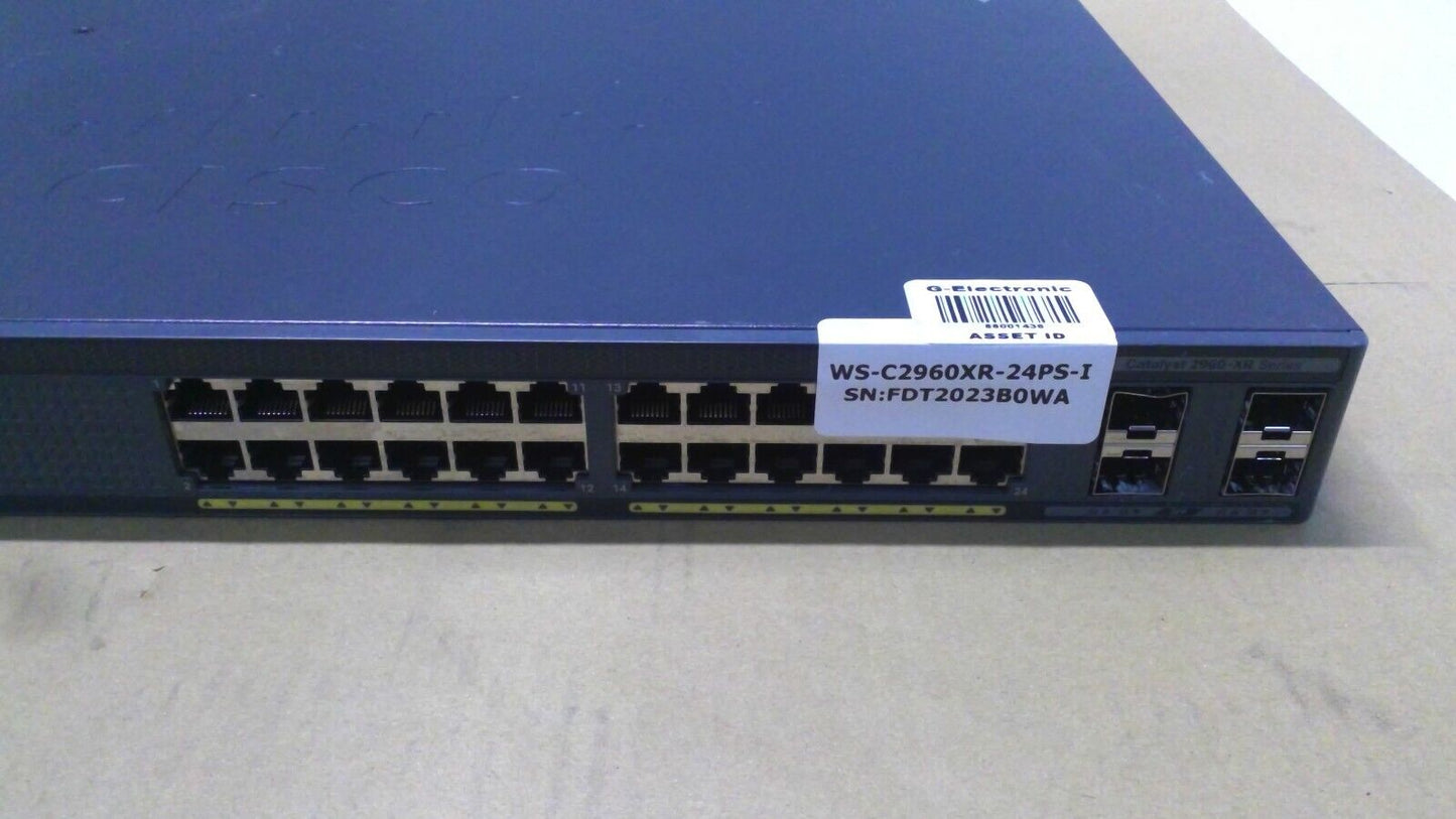 Cisco Catalyst 2960XR WS-C2960XR-24PS-I 24-Port Gigabit PoE+ Ethernet Switch