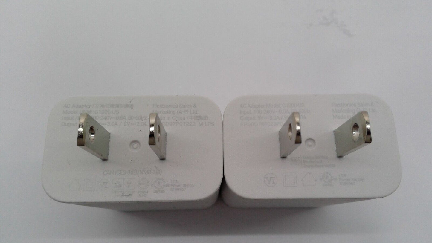 Lot of 2  Flextronics  USB-C POWER ADAPTER G1000-US WALL CHARGER Official