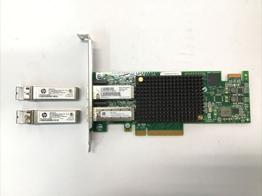 HP SN1100E Dual Port 16GbE Dual Port Fibre Channel HBA 719212-001 w/2 16GB SFP