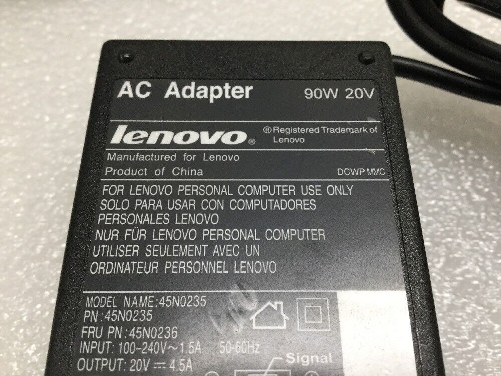 Lenovo 90W ThinkPad Power Supply 45N0235 45N0247 45N0251 ADLX90NCC2A ADLX90NLC2A