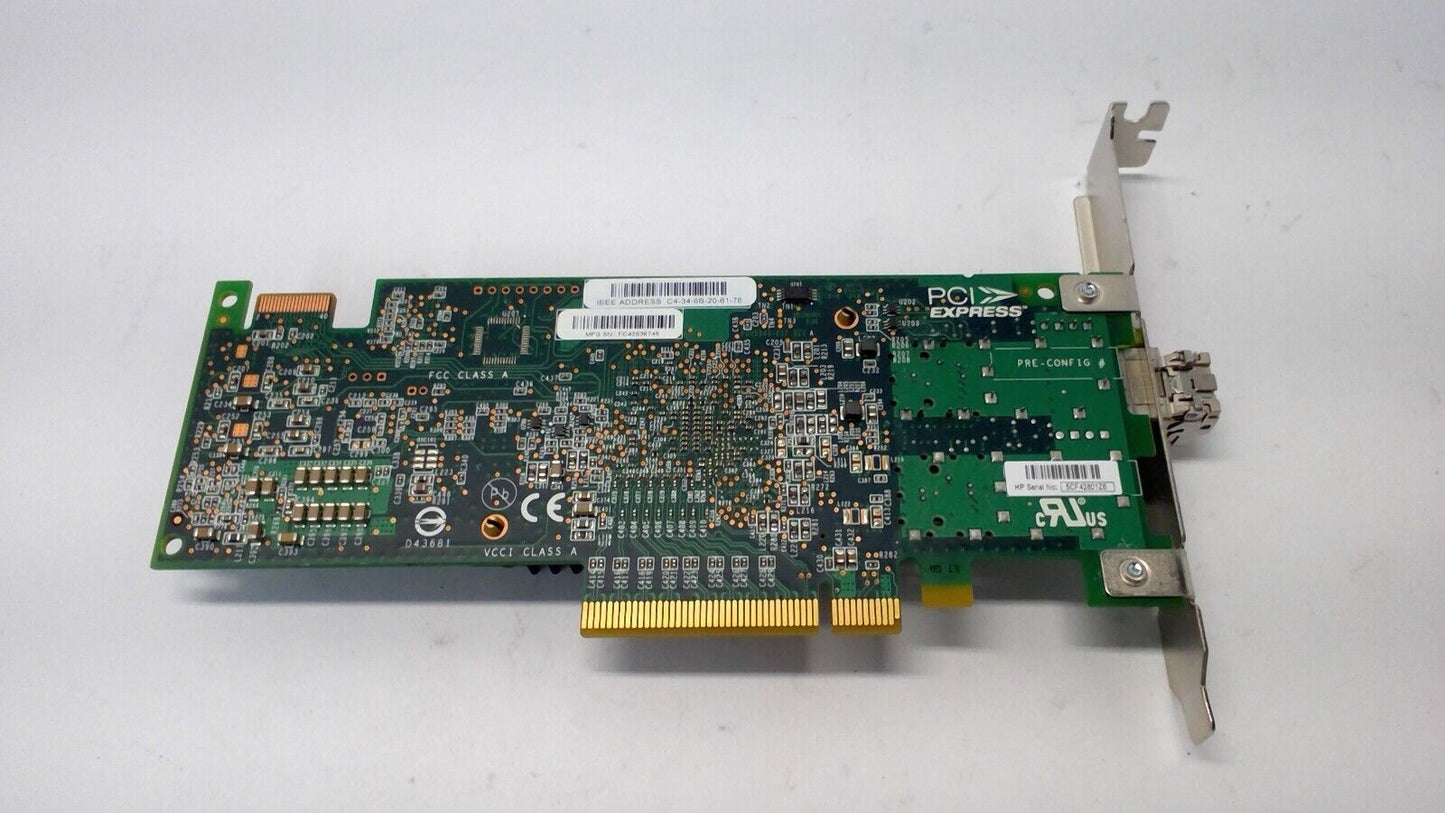 HPE SN1100E 16Gb Single Port PCIe NIC Fiber Channel HBA 719211-001 High Profile