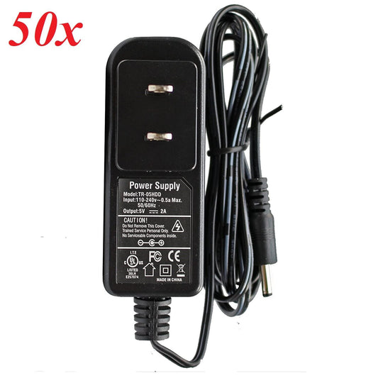 Lot of (50) - 5V 2A AC Adapter 110-240v 0.5a Power Supply Wall Charger TR-05HDD