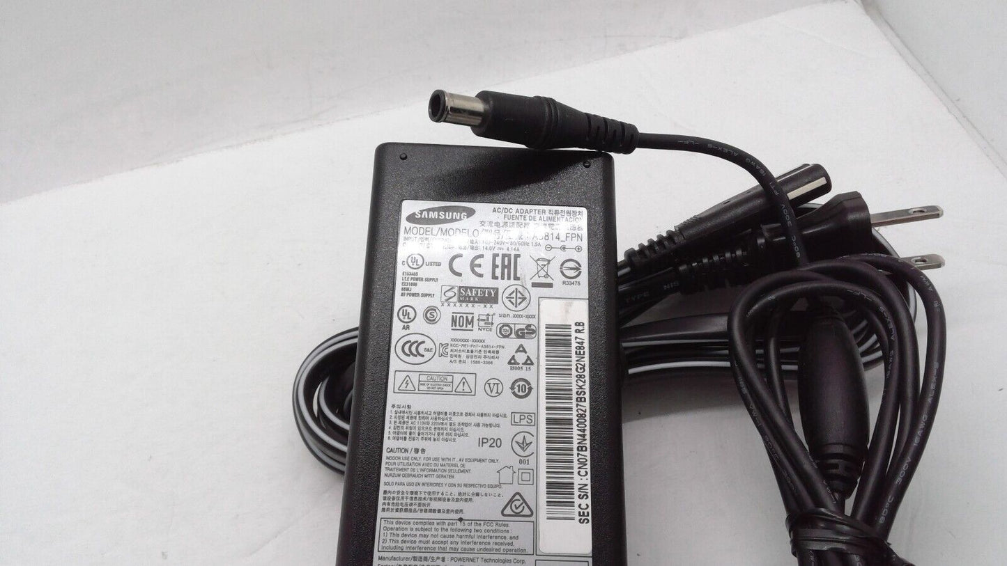 Genuine Samsung AC/DC Adapter 58W Power Supply A5814-FPN 14V 4.14A w/Cord