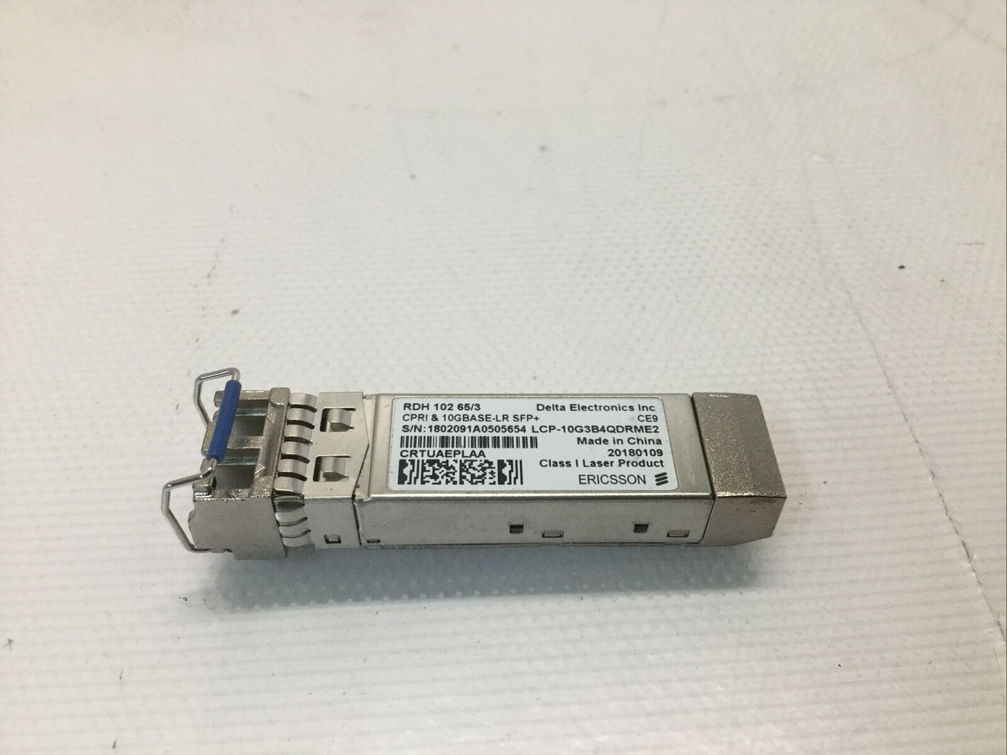 Ericsson Delta 10GBASE-LR SFP+ 10G 1310nm SMF Transceiver LCP-10G3B4QDRME2