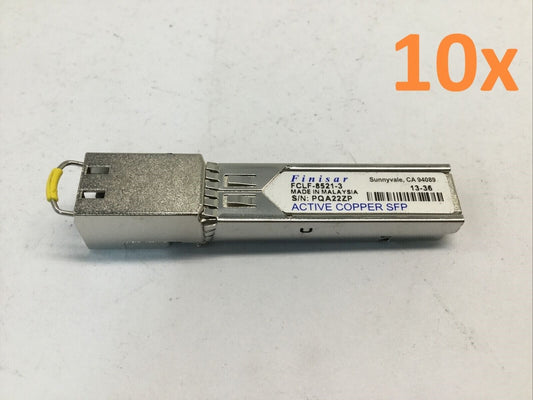 (10x) Finisar FCLF-8521 Gig Ethernet 1000Base-T copper SFP transceiver Assorted*