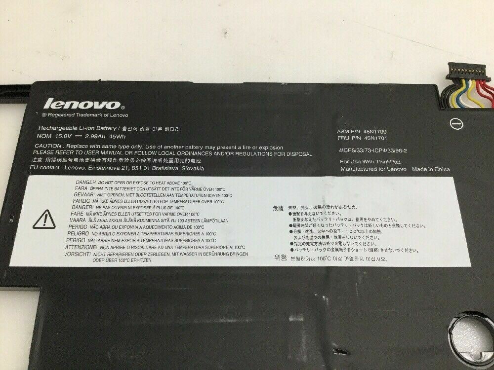 Genuine Lenovo ThinkPad X1 Carbon Gen 2 Battery 45N1703 45N1701 45N1702 45N1700