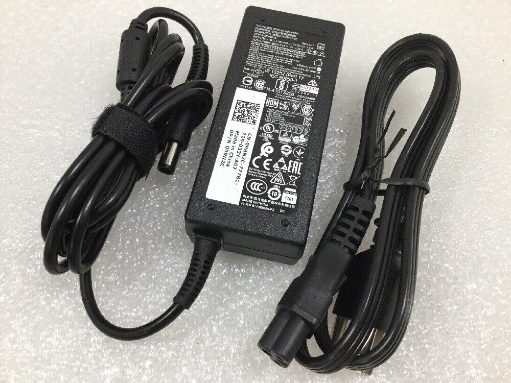 Dell 65W AC Power Adapter 09RN2C 098R6C HA65NS5-00 LA65NS2-01 DA65NM111-00 7.4mm