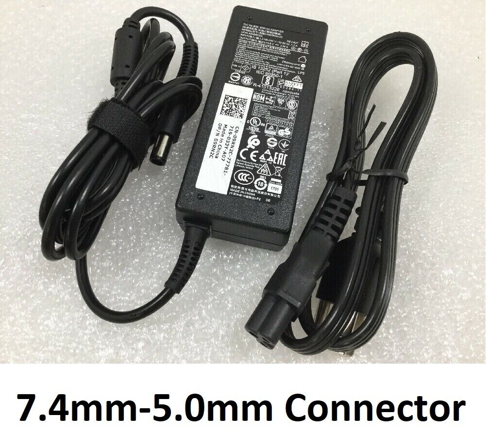 Dell 65W AC Power Adapter 09RN2C 098R6C HA65NS5-00 LA65NS2-01 DA65NM111-00 7.4mm