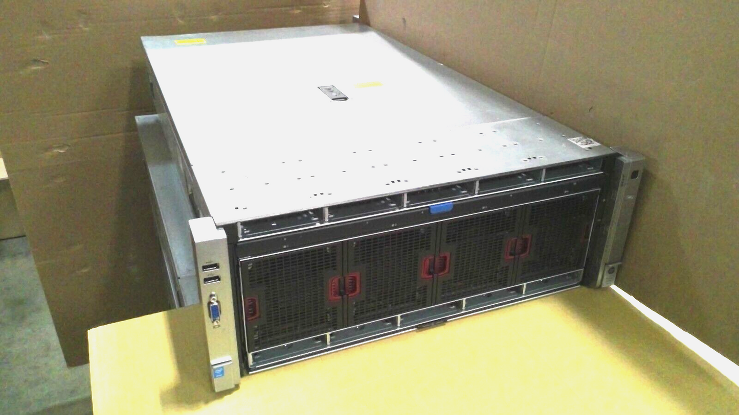 HPE ProLiant DL580 Gen8 4U Server Barebone 10 BAY 2.5" 4x 1500W PSU 4x Heatsinks