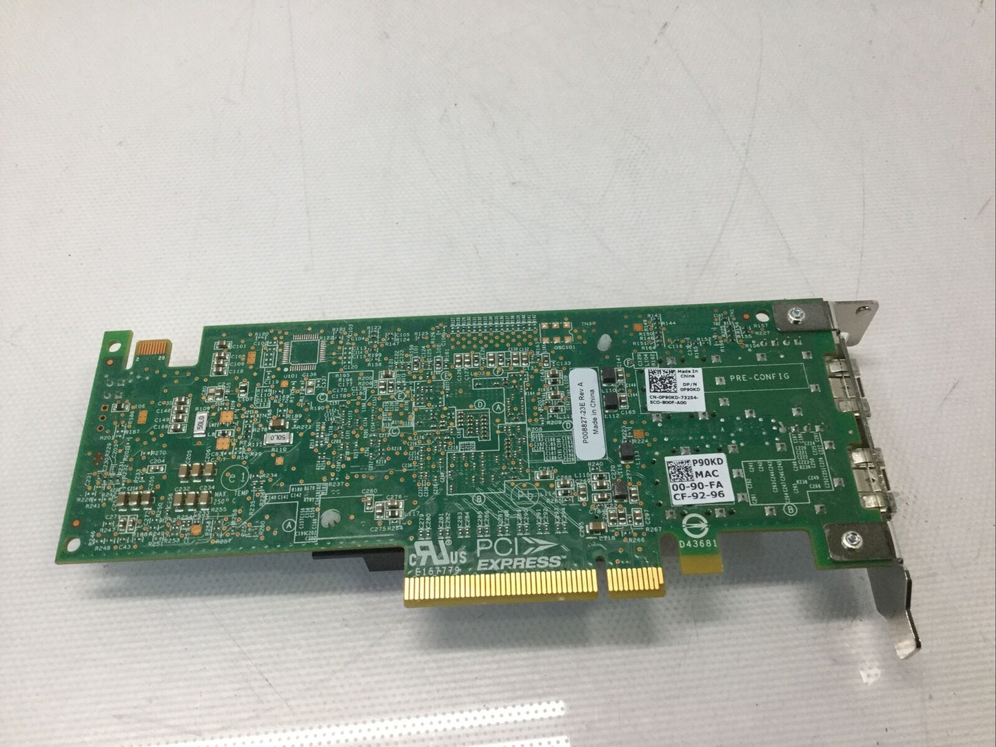 Dell Emulex Dual Port 10Gb SFP+ Network Adapter OCe14102B P008827 P90KD RFPC9