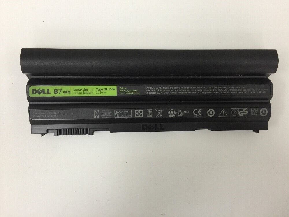 Genuine OEM DELL Latitude E5420 E5520 E5530 E5430 Battery Type NHXVW 87Wh