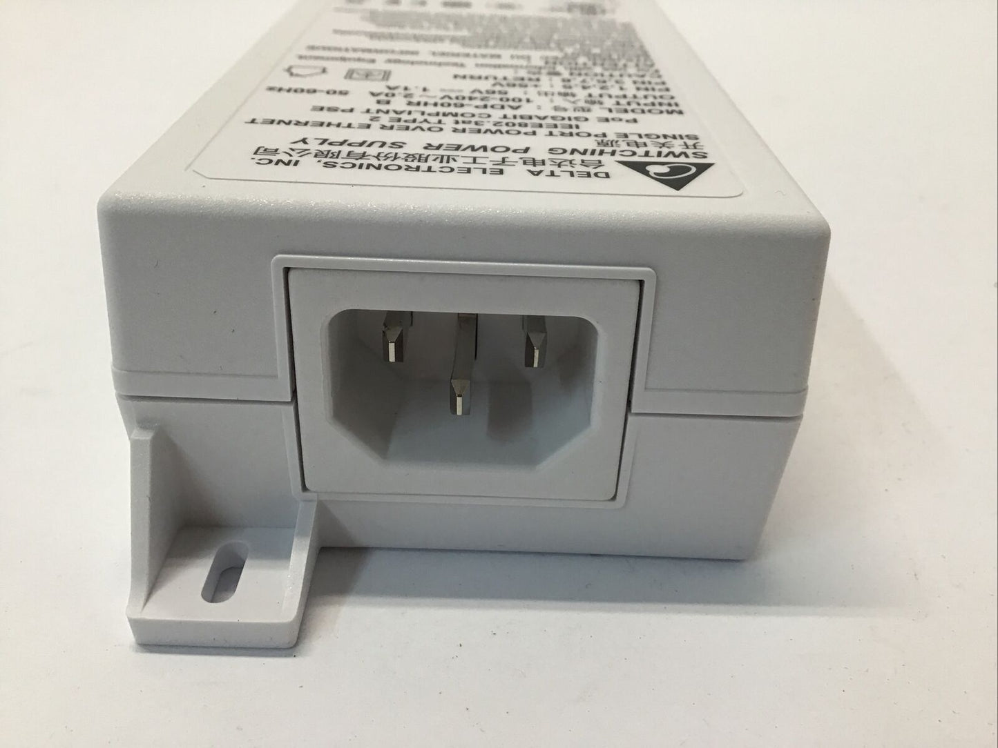 Delta PoE Injector 56V 1.1A Gigabit Single Port Over Ethernet ADP-60HR B