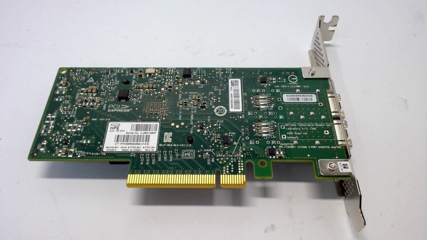 HPE 10/25gb Ethernet Dual Port 640sfp28 PCIe X8 Adapter - 840140-001