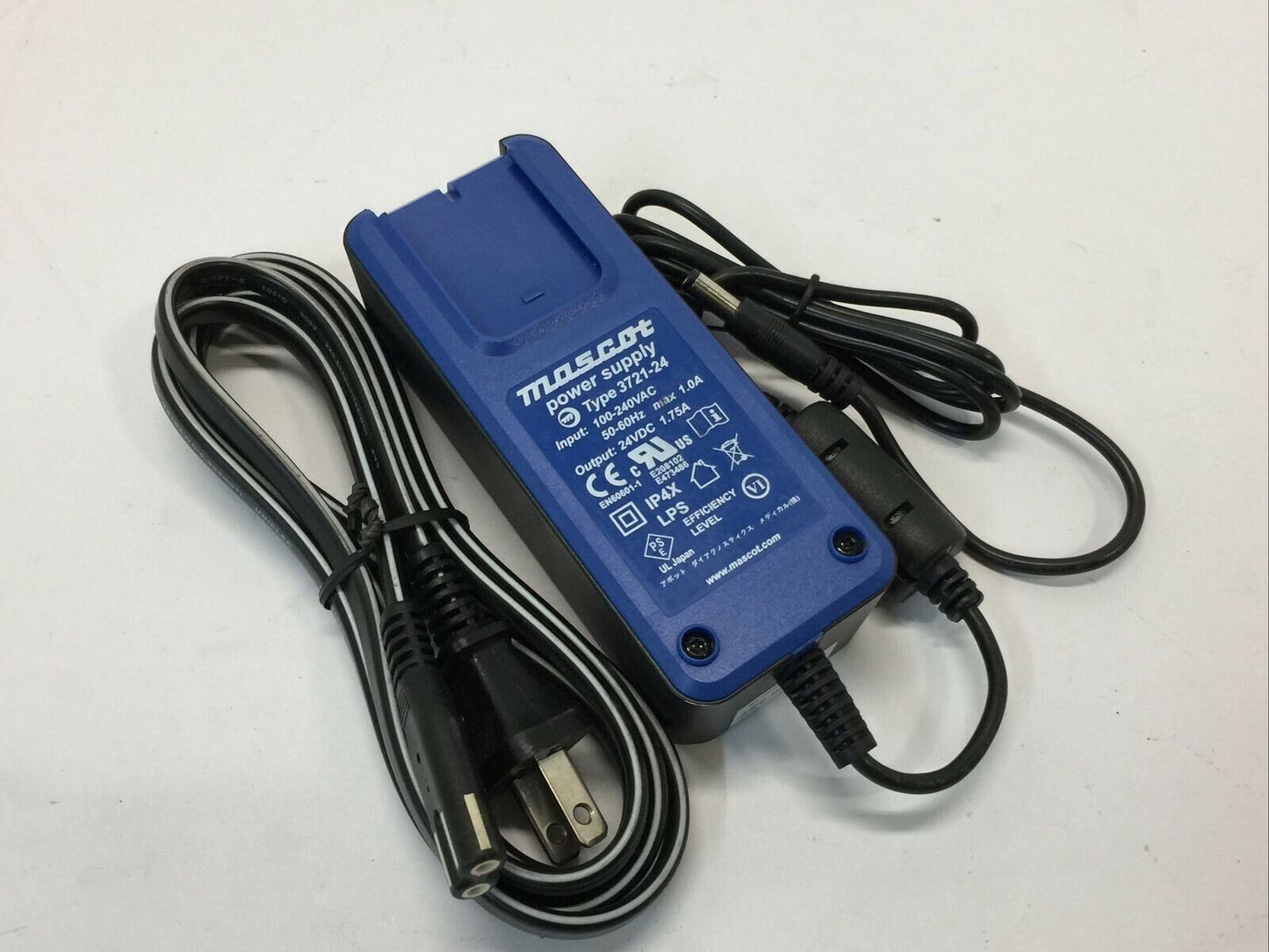 Lot of 10 - Mascot 24V DC 1.75A Power Supply AC Adapter 100-240VAC 3721-24 5.5mm