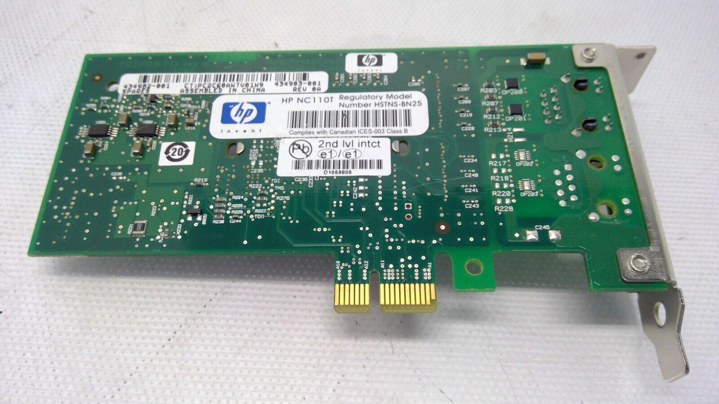 HP 434982-001 NC110T RJ-45 1Gbps PCI-E LP