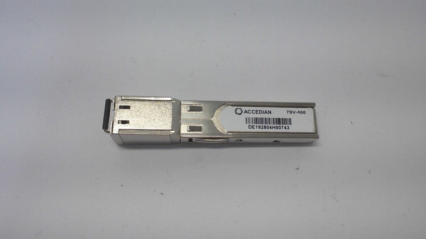 Accedian Networks 7SV-000 1G RJ45 Ethernet 1000BASE-T Copper SFP Transceiver