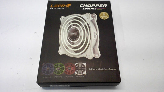 LEPA Chopper Advance 120mm High Performance LED PC Case Fan (WHITE) LPCPA12P-W