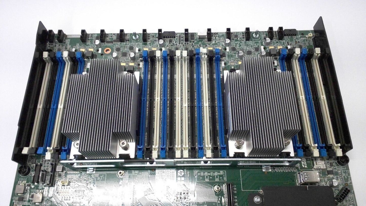 HP 843307-001 LGA System Board for DL360, DL380 Gen9 729842-002 w/Heatsink