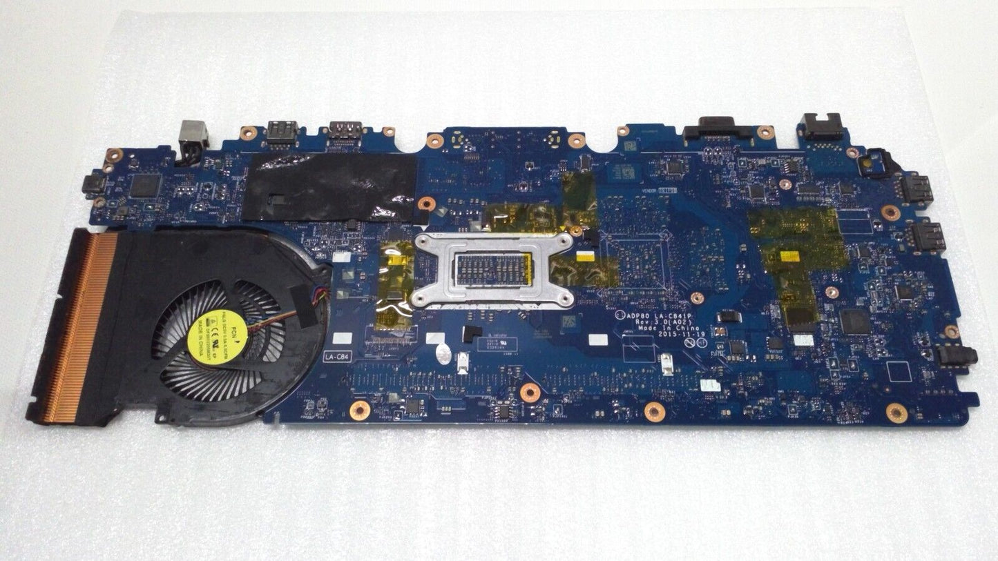 Dell CC27G Motherboard Precision 3510 i7-6820HQ@2.7GHz M370 w/ heatsink LA-C841P