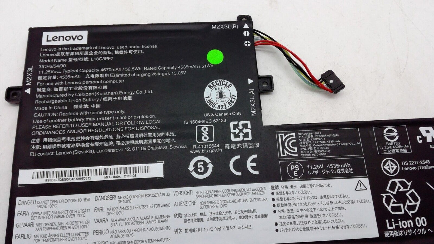 Genuine L18C3PF7 for Levono IDEAPAD FLEX-15IWL 11.25V 4535MAH 52.5Wh