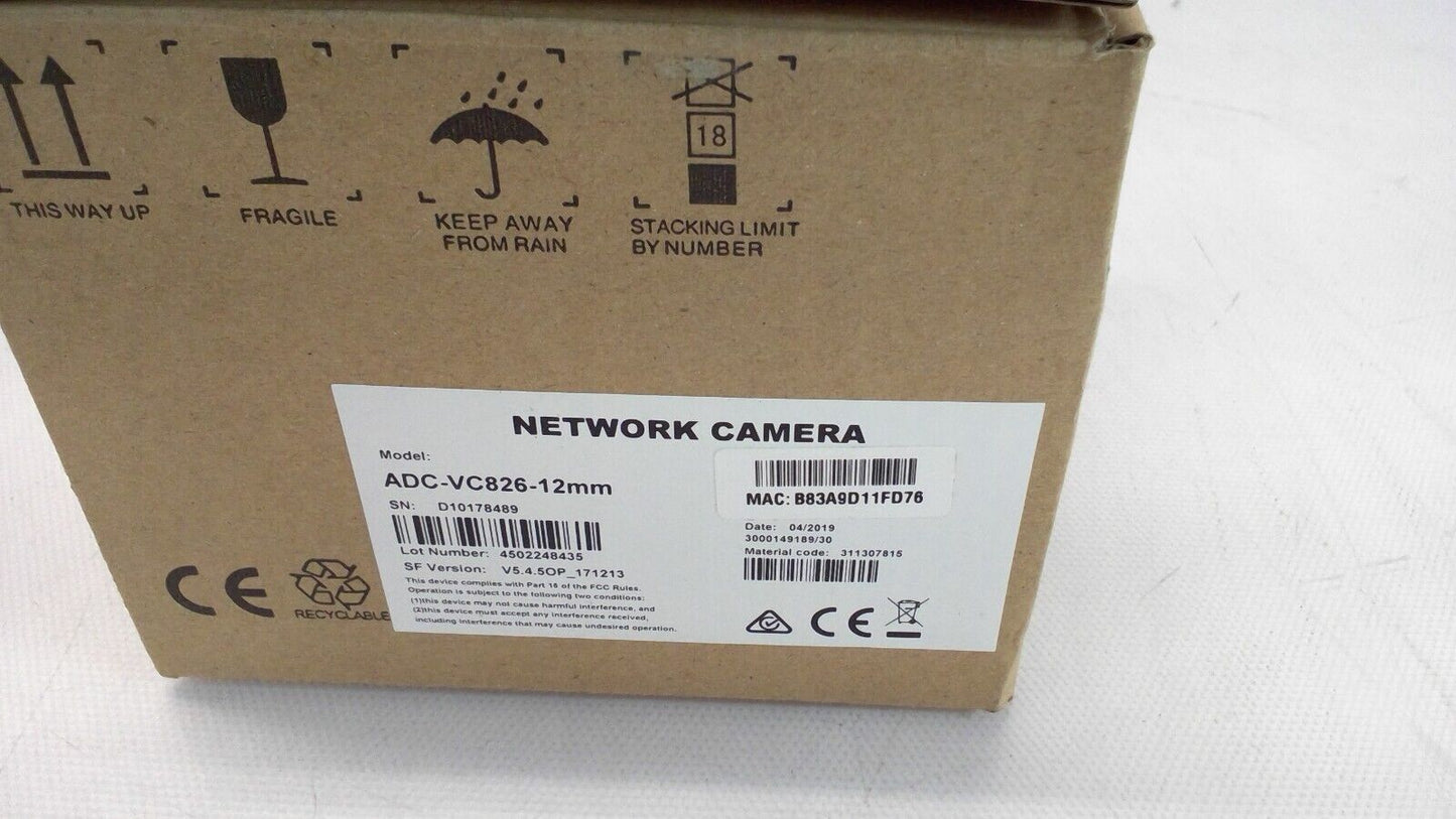 ADC-VC826-12mm Alarm.com Indoor / Outdoor Dome 1080P HD Security Camera-Open Box