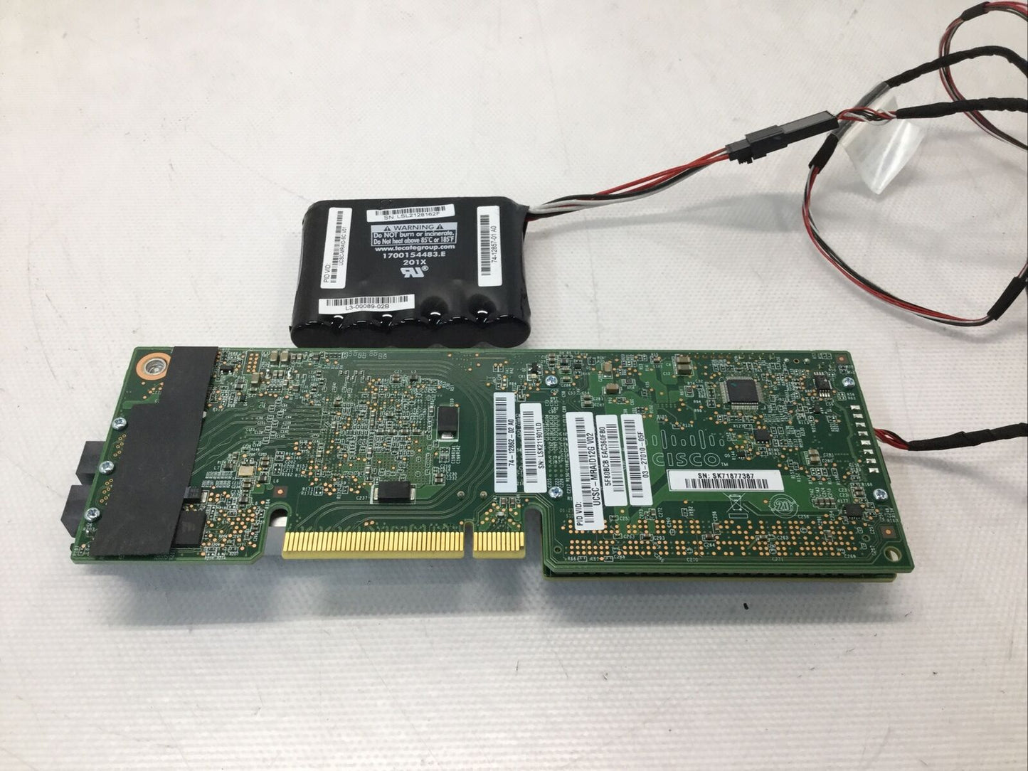 Cisco UCSC-MRAID12G-1GB 12Gb/s SAS RAID Controller 74-12862-02 card w/ Battery