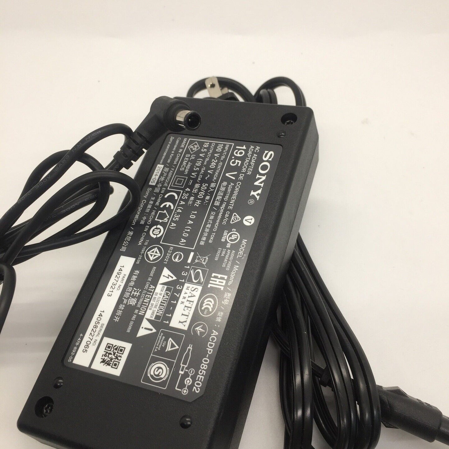 Genuine Sony Laptop Charger AC Adapter Power Supply ACDP-085E02 19.5V 4.35A