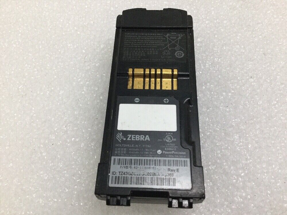 OEM Motorola ZEBRA Battery 82-111636-01 for MC9500 9590 Series Scanners