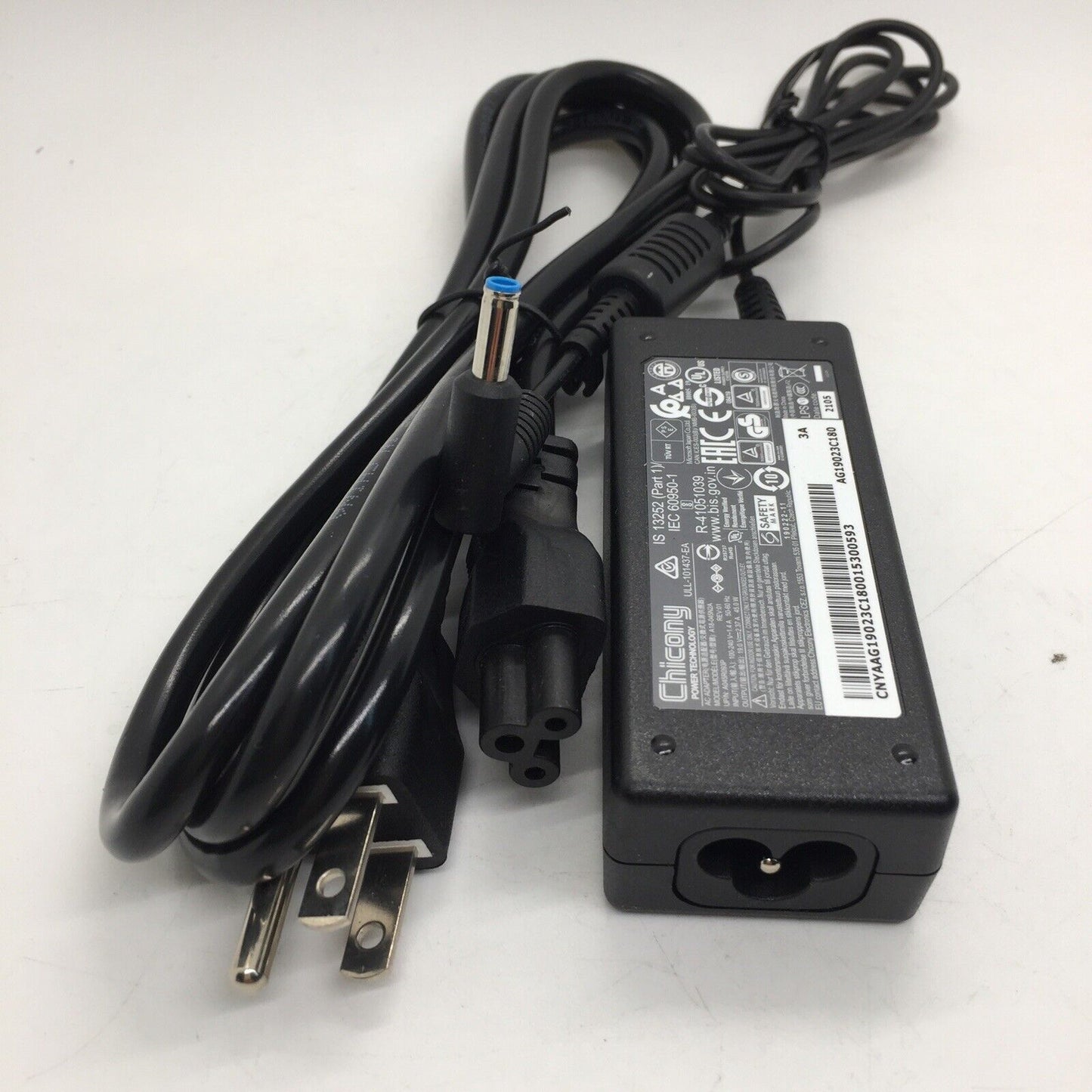 Lot of 10 - Genuine Chicony 45W 19v 2.37A Laptop AC Adapter A18-045N2A Blue Tip