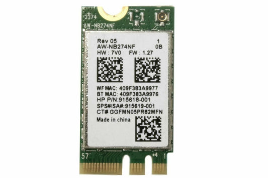 927230-855 RTL8723DE HP Wireless Bluetooth Wifi Adapter Card