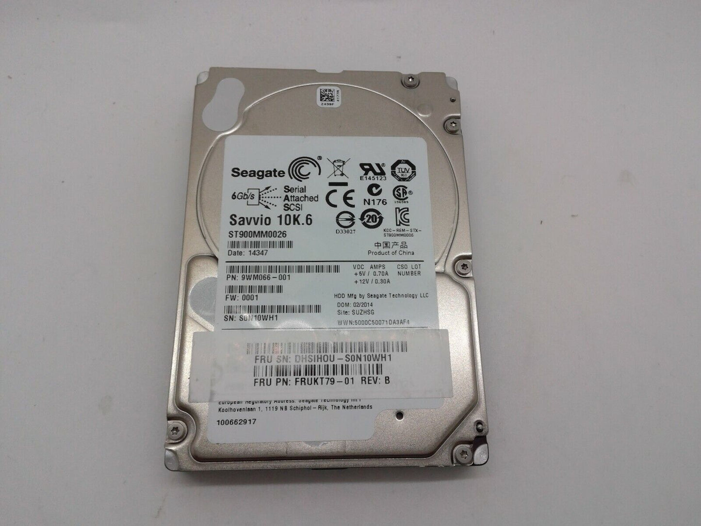 SEAGATE 900GB 10K 2.5" SAS ST900MM0026 SAVVIO 10K.6