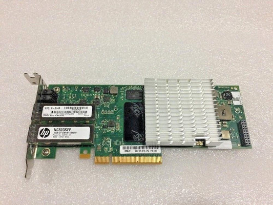 HP NC523SFP Dual-Port 10Gbps PCI-E Adapter 593742-001 Low Porfile Bracket