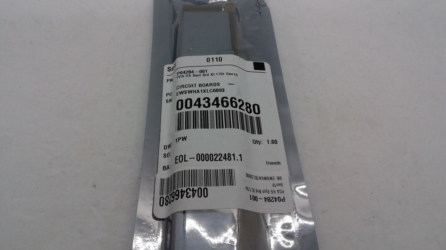 New HPE P04284-001 SPS-PCA HS Bayonet Board XL170r Gen10 865858-002 / 874829-002