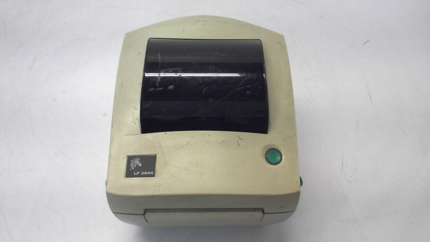 Zebra LP2844 Direct Thermal Label Printer 2844-20300-0001 NO Power Adapter