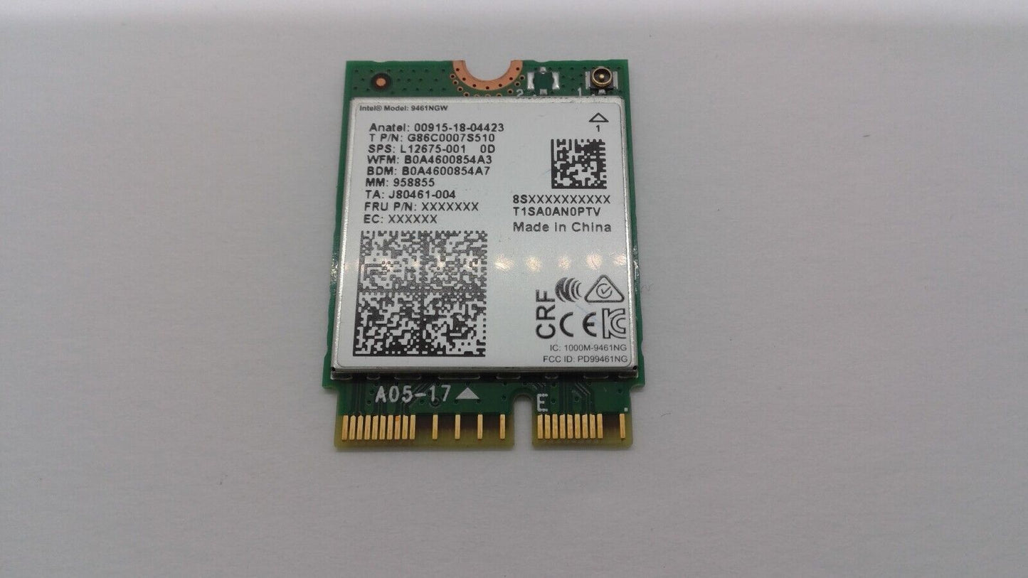 INTEL 9461NGW M.2 2230 CNVIO 802.11AC WLAN BLUETOOTH 5.1 WIFI CARD L12675-001