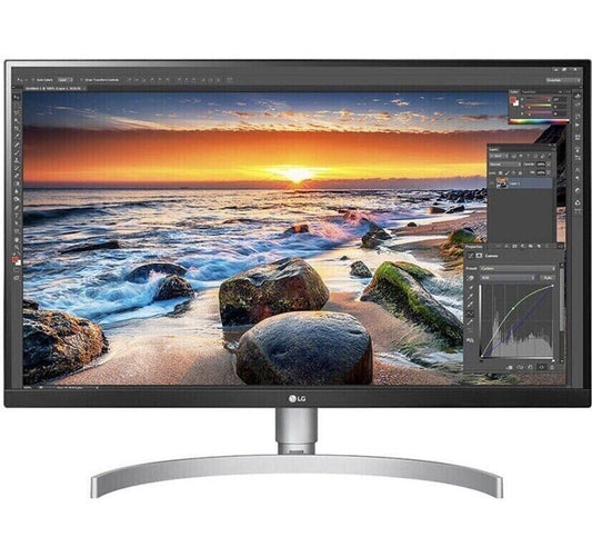 LG 27BK85U-W 27" IPS UHD 4K 60Hz Monitor 3840x2160 DP HDMI with Stand + Cable A0