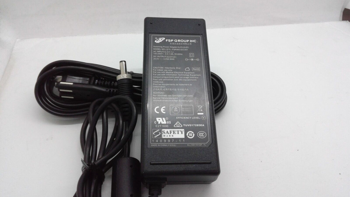 Genuine FSP FSP065-DCCM1 AC Switching Power Adapter 20V 3.25A 65W OEM w/PC