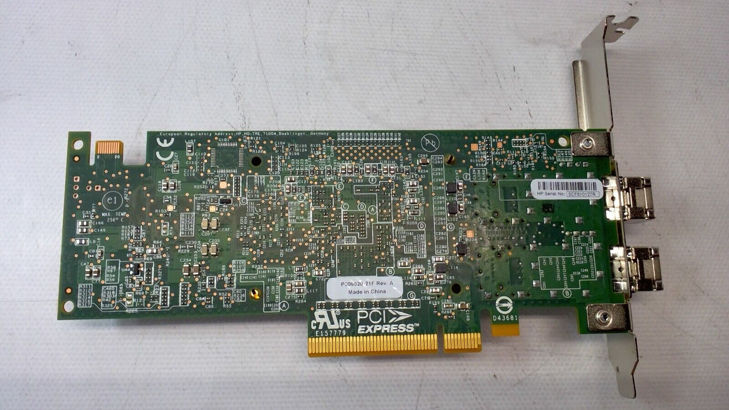 HP 792834-001 2-Port 10Gb SFP+ PCI-E 3.0 x8 Ethernet Adapter 788991-001 557SFP+